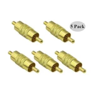 AAOTOKK Conector RCA macho a RCA macho chapado en oro 5_4