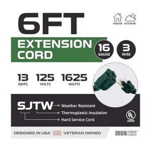 Paquete de 2 cables de extensión para exteriores de 6_2