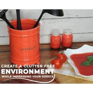 Soporte de utensilios de cocina de cerámica francesa_3