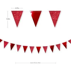 Banderines de papel metálico de doble cara con purpurina_2