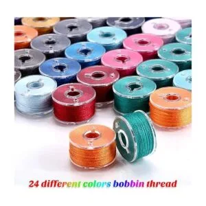 144 bobinas de hilo de coser preenrolladas compatibles con