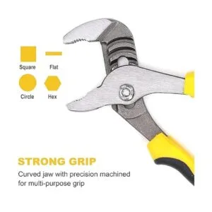 TOPLINE Juego de alicates de junta de ranura de 4 piezas