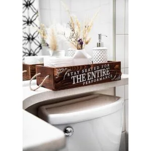 Comfify Caja de decoración de baño de estilo rústico