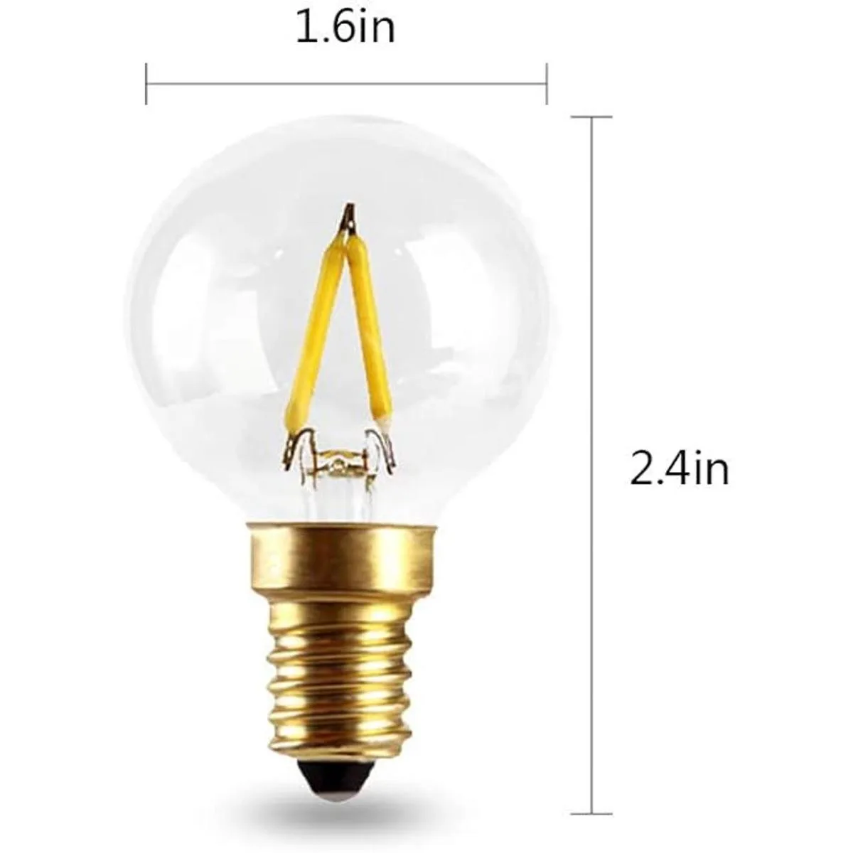 Bombillas LED Edison E14 de 1 W no regulables base_4