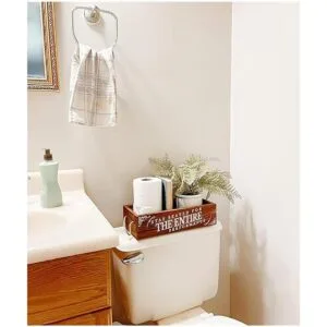 Comfify Caja de decoración de baño de estilo rústico