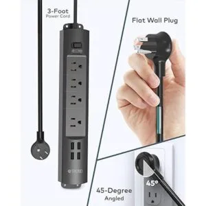 TROND Regleta protectora contra sobretensiones con USB_6