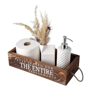 Comfify Caja de decoración de baño de estilo rústico