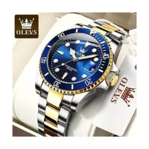 OLEVS Relojes para hombres con fecha de lujo cara_3