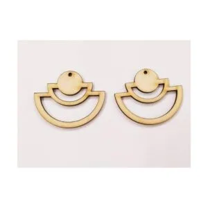 30 piezas en cascada con forma de medio círculo aretes de_3