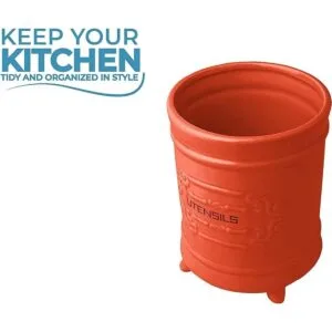 Soporte de utensilios de cocina de cerámica francesa_2