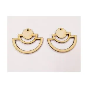 30 piezas en cascada con forma de medio círculo aretes de_2