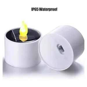 SoulBay 6 luces solares de té para exteriores velas sin_2