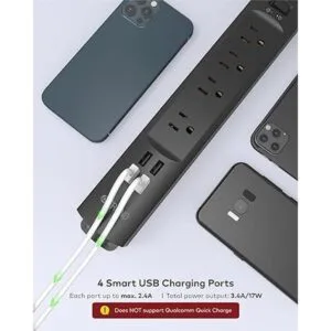 TROND Regleta protectora contra sobretensiones con USB_3