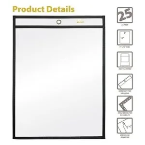 Better Office Products 25 soportes para boletos 9 x 12_2