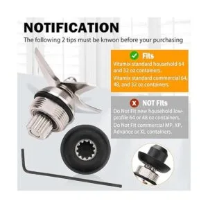 Conjunto de cuchilla húmeda para licuadora con llave y_4