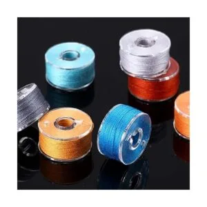 144 bobinas de hilo de coser preenrolladas compatibles con