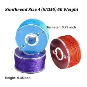 144 bobinas de hilo de coser preenrolladas compatibles con