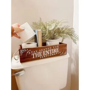 Comfify Caja de decoración de baño de estilo rústico