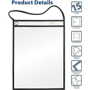 Better Office Products Soporte para billetes con correa_2