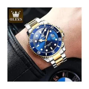 OLEVS Relojes para hombres con fecha de lujo cara_2