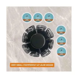 Portavasos K carrusel de taza K con base giratoria