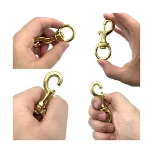 PISSION Juego de 4 clips de bandera de latón para cuerda_4