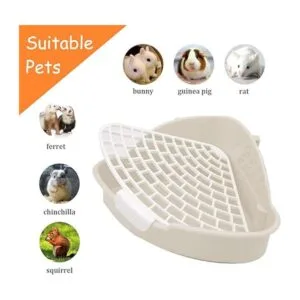 Hamiledyi Bunny Litter Pet Toilet Orinal Trainer Corner