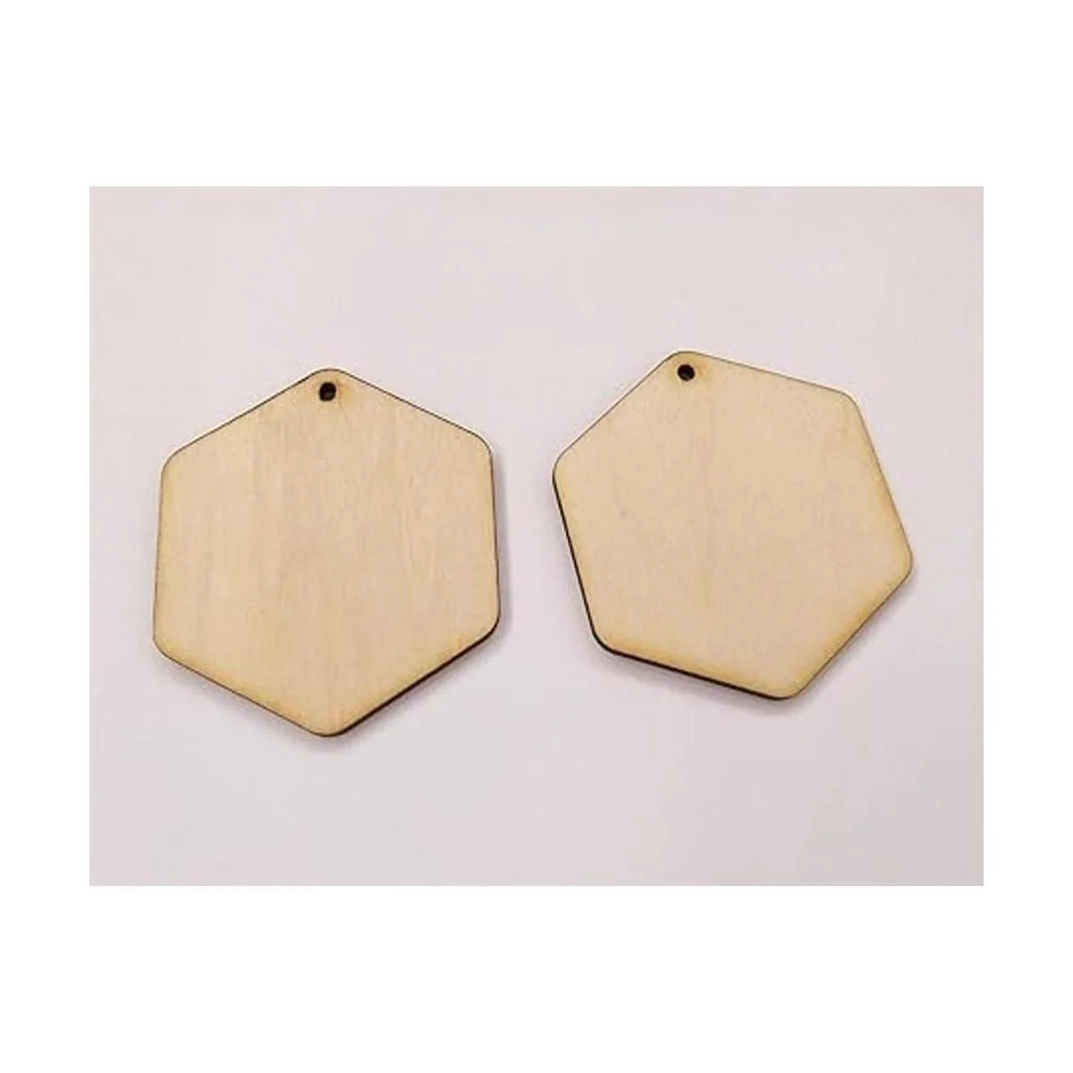 30 pendientes de madera natural con forma de hexágono_2