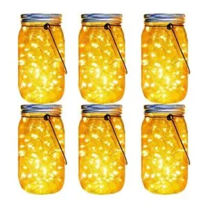Luces solares de tarro de cristal con 30 ledes paquete de_1