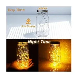 Luces solares de tarro de cristal con 30 ledes paquete de_4