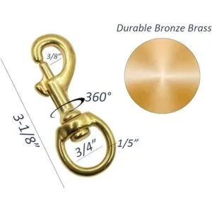 PISSION Juego de 4 clips de bandera de latón para cuerda_2