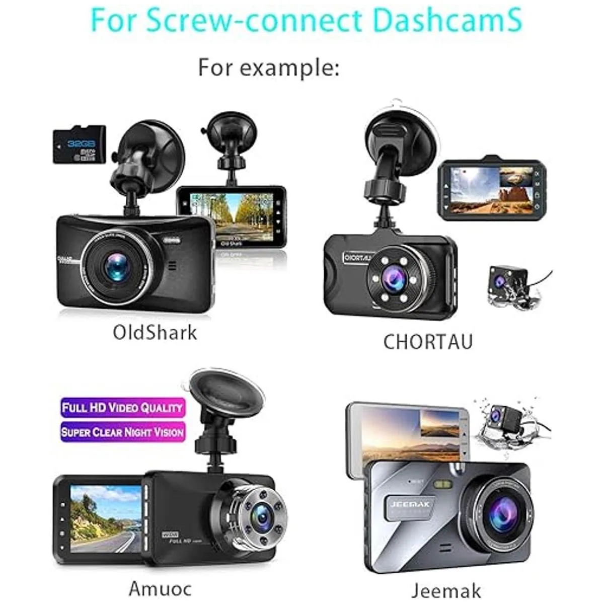 Soporte de ventosa para cámara de salpicadero Oldshark_2