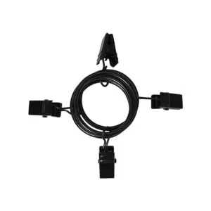 AMZSEVEN Paquete de 40 anillos de cortina con clips clips_3