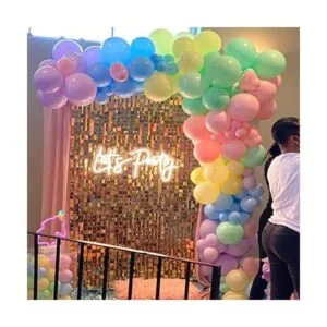Lets Party Neon Sign for Party Birthday Party Wedding_5