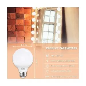 Bombilla LED G25 de 2700 K color blanco cálido bombillas_3