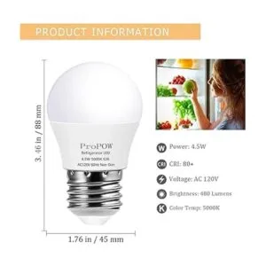 Bombilla LED para frigorífico equivalente a 40 W 120 V