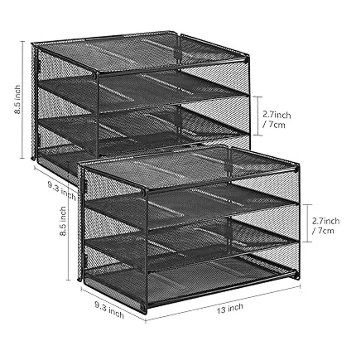 Samstar Paquete de 2 bandejas de papel para cartas_4