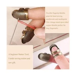 8 piezas de dedal de costura 30 agujas de coser_3