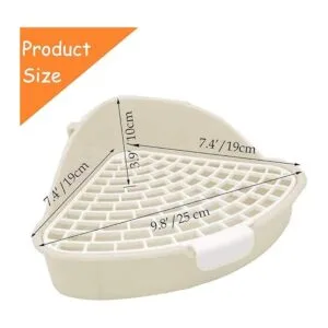 Hamiledyi Bunny Litter Pet Toilet Orinal Trainer Corner