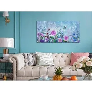 Acocifi Lienzo morado para pared pintura de mariposas de_2