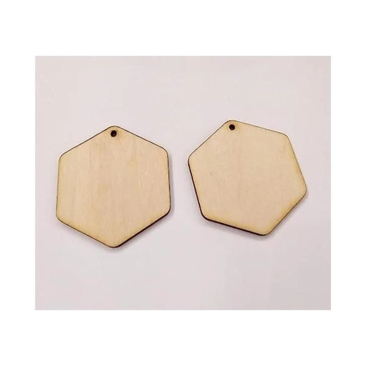 30 pendientes de madera natural con forma de hexágono_1