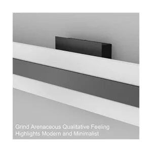 Aipsun Lámpara de tocador negra moderna de 23.6