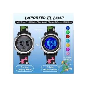 Kids Digital Sport Waterproof Watch for Girls Boys Kid