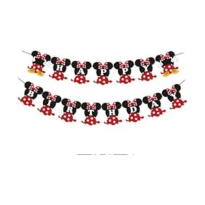 Hongkai Bandera de Mickey Mouse con texto en inglés_1