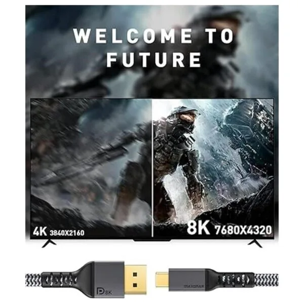 Cable USB C a DisplayPort Maxonar 8K 60Hz TipoC a DP_5