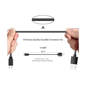 Cable micro USB de carga inalámbrico de 5 pies para Sony_4