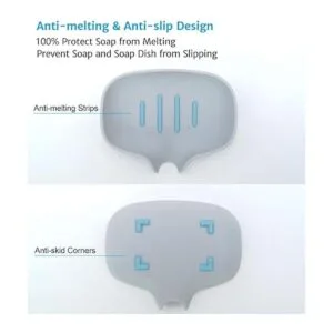 Paquete de 3 jaboneras de silicona con drenaje soporte_6