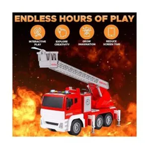 FUNERICA Camión de bomberos con bomba de manguera de agua_6