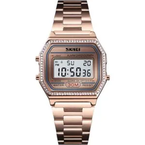 PASOY Reloj digital de acero inoxidable con_1