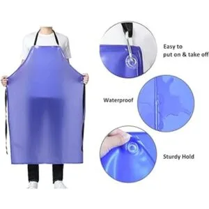 Jaspfct Delantales de plástico impermeables Delantal de